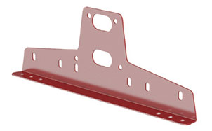 Кронштейн универсальный для снегозадержателя BORGE для металлочерепицы, профнастила, материалов на основе битума, коричнево-красный
